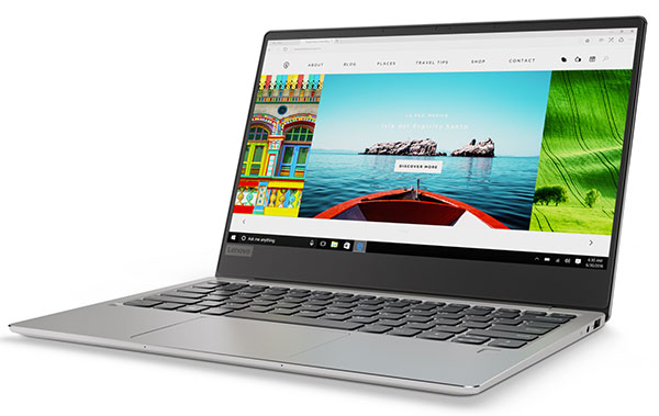 Lenovo Ideapad 720S (13, AMD) laptop, front left angle view
