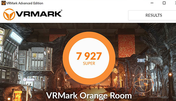 VR対応のGTX1070によるベンチマークソフトVRMARKでのスコア7927を記録。