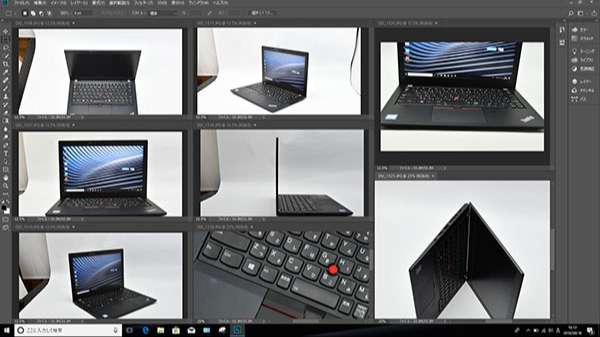 X280にインストールしたPhotoshop CCでこのレビュー用の画像を全て編集加工しました。